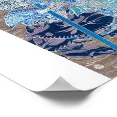 カニの背中のサムライサーフィンc.1800年代 ポスター (角)