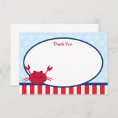 カニの航海お礼メモ ノートカード (正面/裏面)