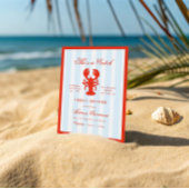 カニの花嫁の魅力的な海辺の ブライダルシャワー 招待状