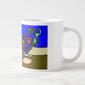 カニの芸術 ジャンボコーヒーマグカップ (右)