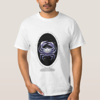 カニの蟹座の(占星術の)十二宮図のTシャツ Tシャツ