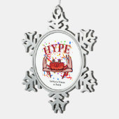 カニの誇大広告、MeWarriorWoman on Twitch スノーフレークピューターオーナメント (右)