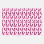 カニの誕生日パーティーピンクシークリーチャー ラッピングペーパーシート (正面3)