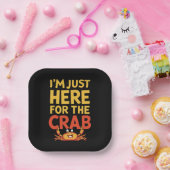 カニの食べ物好きにここおもしろいに来た ペーパープレート (パーティー)