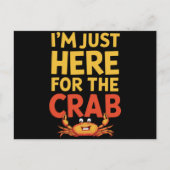 カニの食べ物好きにここおもしろいに来た ポストカード (正面)