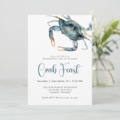 カニの饗宴の水の色ブルーカニ 招待状 (スタンド正面)