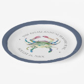 カニの饗宴パーティー ペーパープレート (アングル)