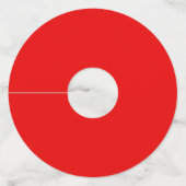 カニの饗宴レッドメリーランドハードシェル甲殻類 ワイングラスタグ (裏面)