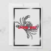 カニの饗宴Boil卒業任意のお祝いパーティー 招待状 (裏面)