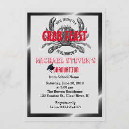 カニの饗宴Boil卒業任意のお祝いパーティー 招待状