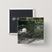 カニの魚釣り 缶バッジ (正面&裏面)