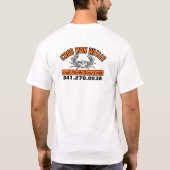 "カニはいる?" - CrabManWillie Tシャツ (裏面)