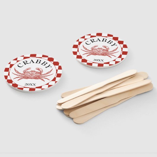 カニまたは魚介類が沸騰 ハンドファン (組立なし)