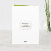 カニりんごツリーフラップス悔やみや弔慰 カード (裏面)