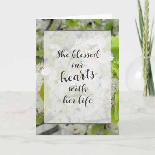 カニりんご花の同情カード カード (正面)