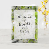 カニりんご花の同情カード カード (黄色い花)