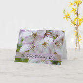 カニりんご花ブレンド家族結婚の カード (黄色い花)