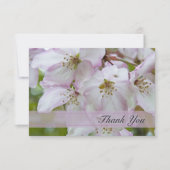 カニりんご花咲きありがとう悔やみや弔慰 サンキューカード (正面)