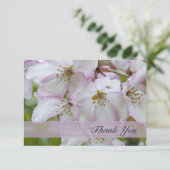 カニりんご花咲きありがとう悔やみや弔慰 サンキューカード (スタンド正面)