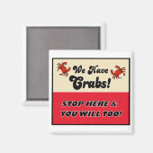 カニを持っている マグネット (正面/裏面)