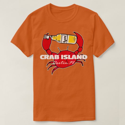 カニアイランドデスティンFLパーティーサンドバー土産 Tシャツ (デザイン正面)