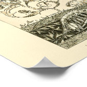 カニアールヌーボーデザイン海洋海生活 ポスター (角)