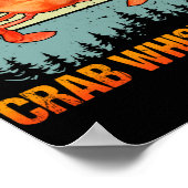 カニウイスラーヴィンテージクラブ狩り魚釣り ポスター (角)