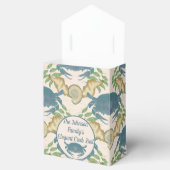 カニエレガントの饗宴 – 水カラーブルーカニ、シーシェル フェイバーボックス (オープン)