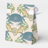 カニエレガントの饗宴 – 水カラーブルーカニ、シーシェル フェイバーボックス (裏面サイド)