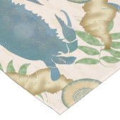 カニエレガントの饗宴 – 水カラーブルーカニ、シーシェル ロングテーブルランナー (コーナー)