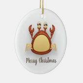 カニオーナメント丸 セラミックオーナメント (右)