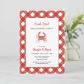 カニカジュアルボイル婚約パーティ招待 招待状 (スタンド正面)