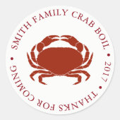 カニカスタマイズボイルイベントホワイト ラウンドシール (正面)