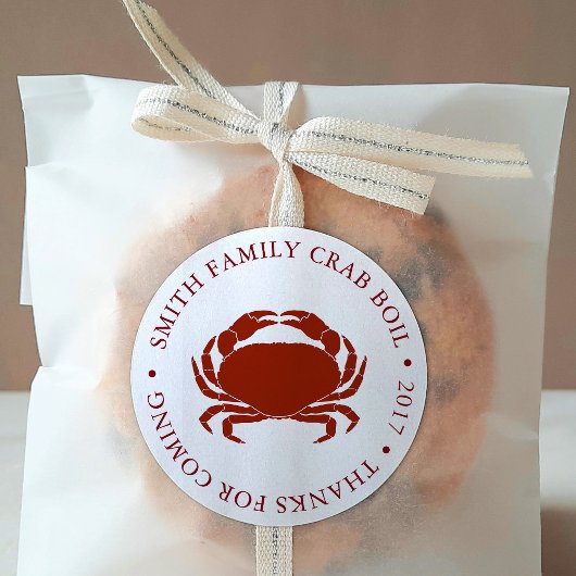 カニカスタマイズボイルイベントホワイト ラウンドシール