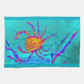 カニカッコいいの海底アートシーサイド キッチンタオル (横)