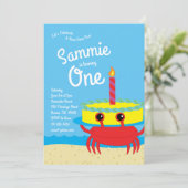 カニカラフルビーチ第1期招待状 招待状 (スタンド正面)