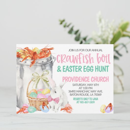 カニクイイースターエッグハント招待状 招待状 (スタンド正面)