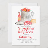 カニクイーパーティーのベビーシャワーパーティーの招待状 招待状 (正面)