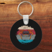 カニクラビングレトロ キーホルダー (正面)