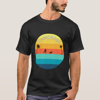 カニクロスサンセットドッグスポーツチームスポーツ Tシャツ