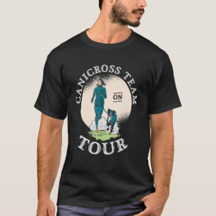 カニクロスチームオンツアードッグランニングズスポーツジョギング Tシャツ