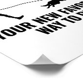 カニクロストレイルランニングズのランナードッグスポーツアウトドア ポスター (角)