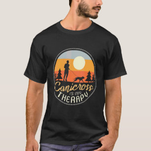 カニクロスマイセラピードッグランニングジョギング Tシャツ