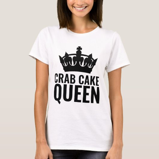 カニケーキクイーンレディースTシャツ Tシャツ (正面)
