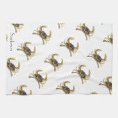 カニコースト航海のタンカーキサンディキッチントウ キッチンタオル (横)