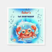 カニターコイズ第1期バースデープールパーティーカスタム時代 スタンダードカクテルナプキン (正面)