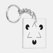 カニッサ三角形 キーホルダー (正面左)