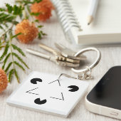 カニッサ三角形 キーホルダー (正面右)