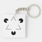 カニッサ三角形 キーホルダー (裏面)