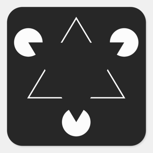 カニッサ三角形 スクエアシール (正面)